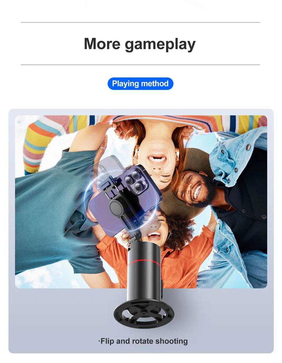 2025 New 360 Rotation Gimbal Stabilizer for Live Photography - Estalios