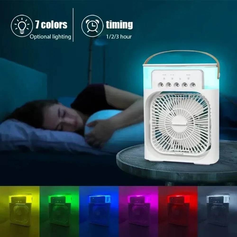 Summer Cooling Fan Desktop Humidifier Portable Spray Chiller - Estalios
