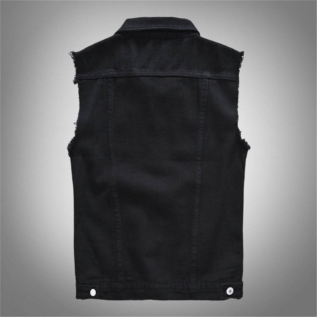 Men's New Fashion Sleeveless Denim Vest for Autumn Casual Wear - Estalios