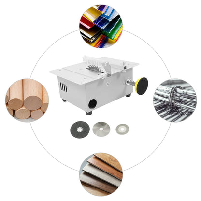 240W Mini Table Saw Adjustable for DIY Modeling Projects - Estalios