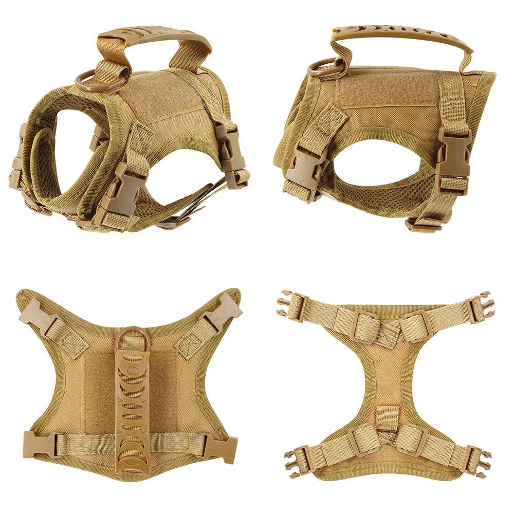 Tactical Puppy Harness Leash For Small Dogs Adjustable - Estalios