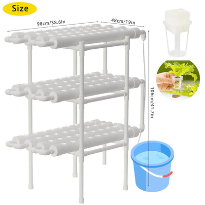 Hydroponics Growing System Kit for 108 Sites Vegetables Herbs - Estalios