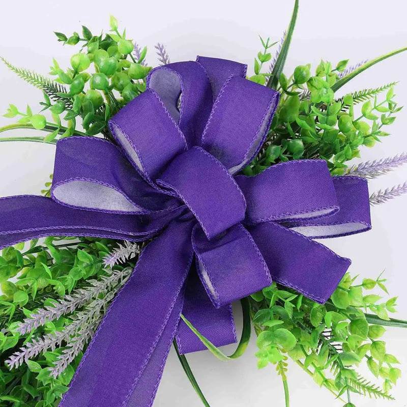 Spring Easter Front Door Wreath Decoration Handmade Floral Wreath Church Wreath Easter Cross Wreath for Front Door - Estalios