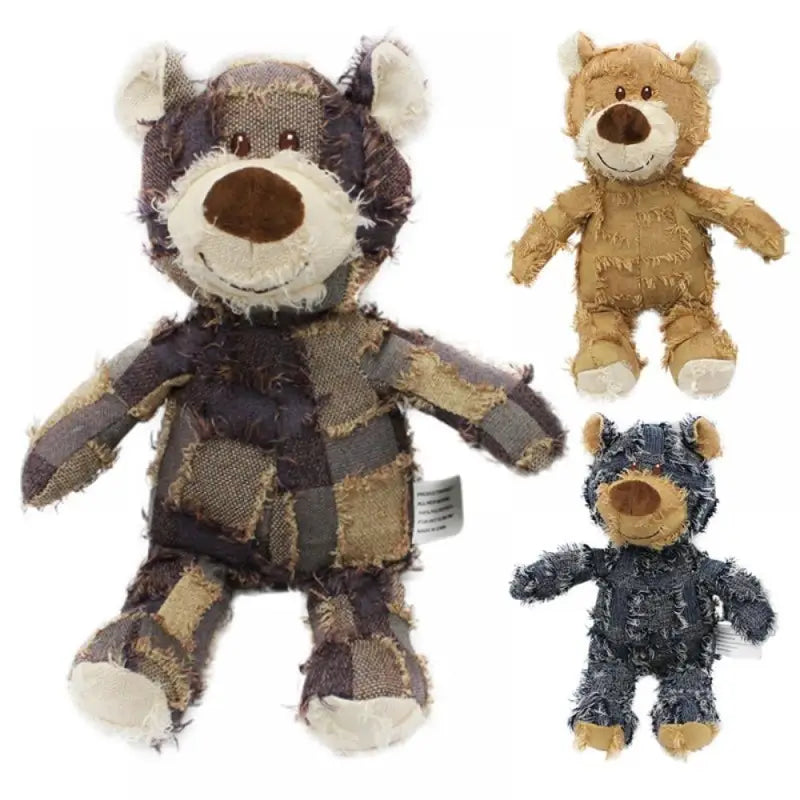 Osito de peluche interactivo para perros que hace ruido