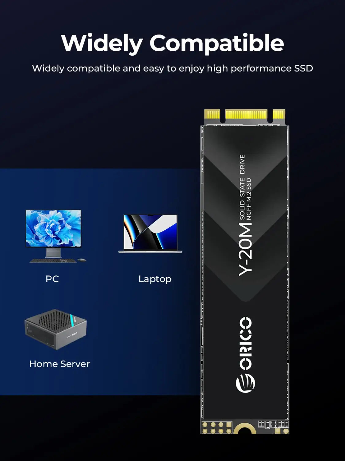 ORICO Y20M M.2 SATA SSD 1 TB 2 TB 4 TB für schnelles Speicher-Upgrade