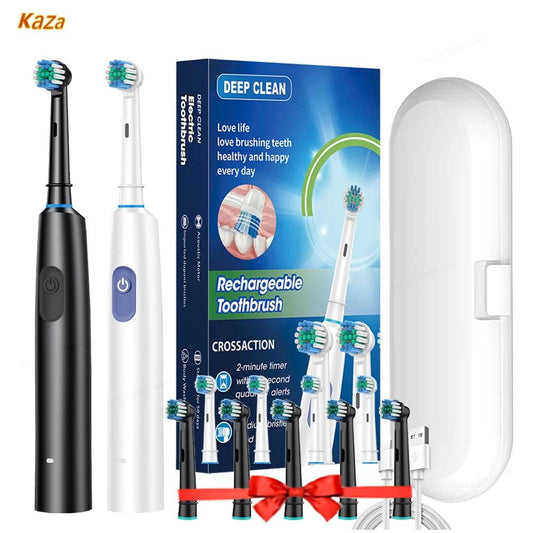 Electric Toothbrush Rotary Cleaning Teeth Brush Waterproof - Estalios
