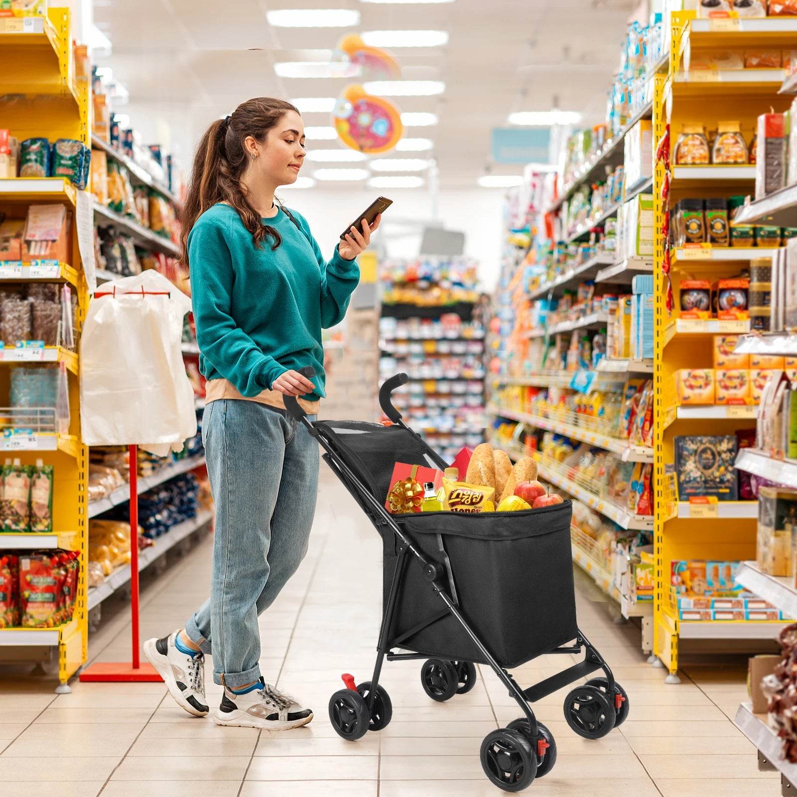 Durable Lightweight Multifunctional Cart for Market and Picnic - Estalios