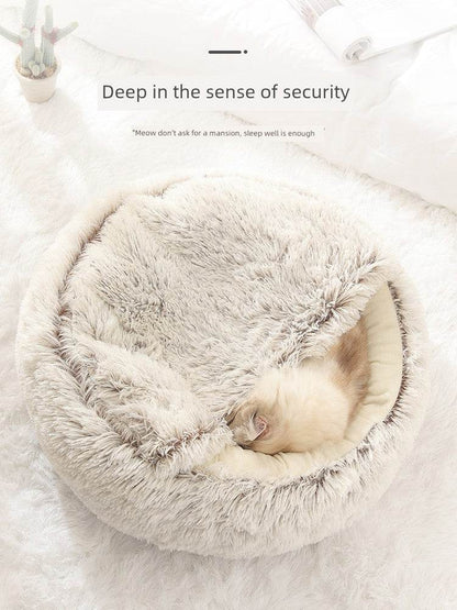 Warm Cat Heattech Nest Dog Bed for Winter Comfort - Estalios