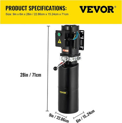 110V 2.64 Gallon Hydraulic Power Unit For Auto Lift Repair - Estalios