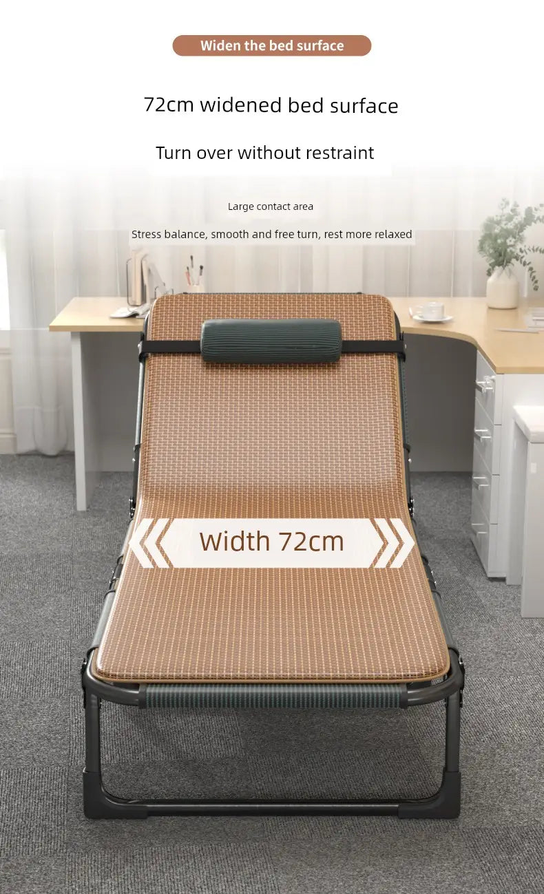 Jie’an Xi Lunch Break Folding Bed Single Bed Adult Office Station Siesta Appliance Recliner Simple Bed Camp Bed