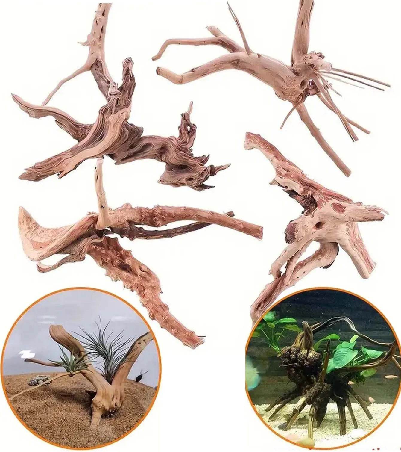 1/3pcs Spider Wood Driftwood Aquarium Decorations for Fish - Estalios