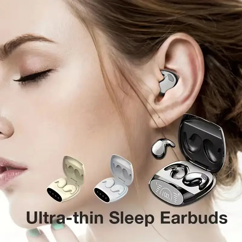 Xiaomi Sleep Invisible Earphones Ipx5 Waterproof Noise Cancel Wireless Bluetooth With Microphone For Iphone Huawei