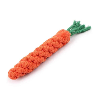 1Pcs Carrot Dog Chew Rope Toy for Teeth Cleaning - Estalios