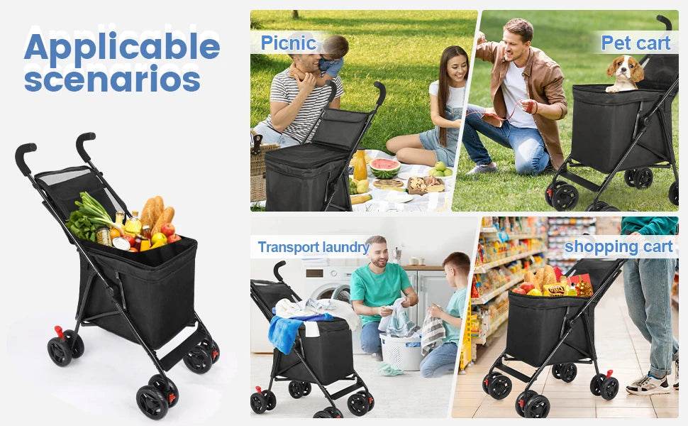 Durable Lightweight Multifunctional Cart for Market and Picnic - Estalios