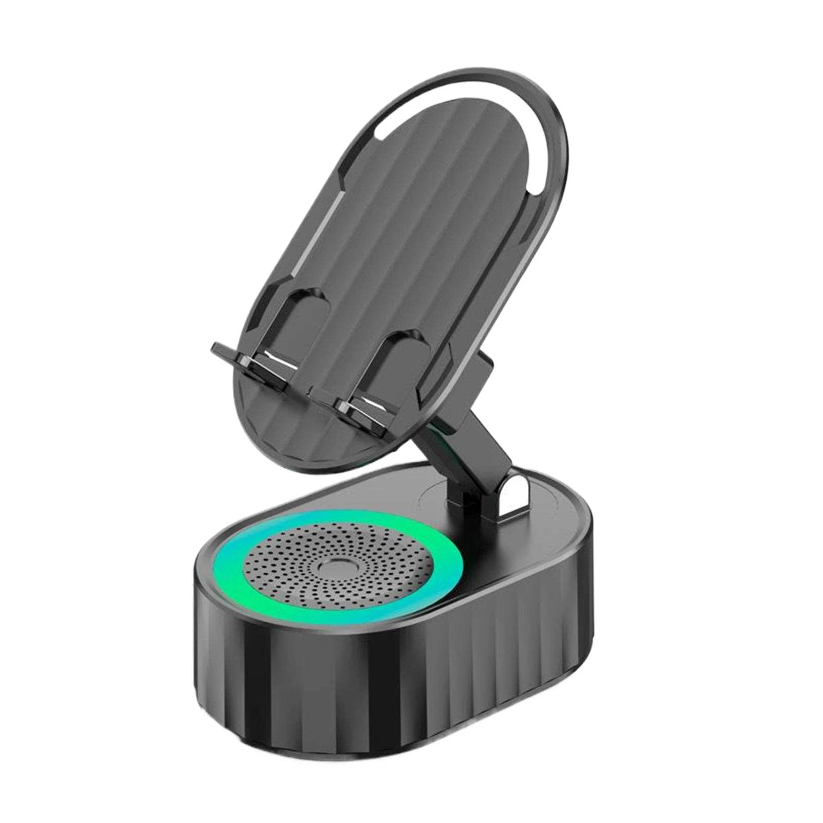 Portable Cell Phone Stand Speaker With Surround Sound Black - Estalios