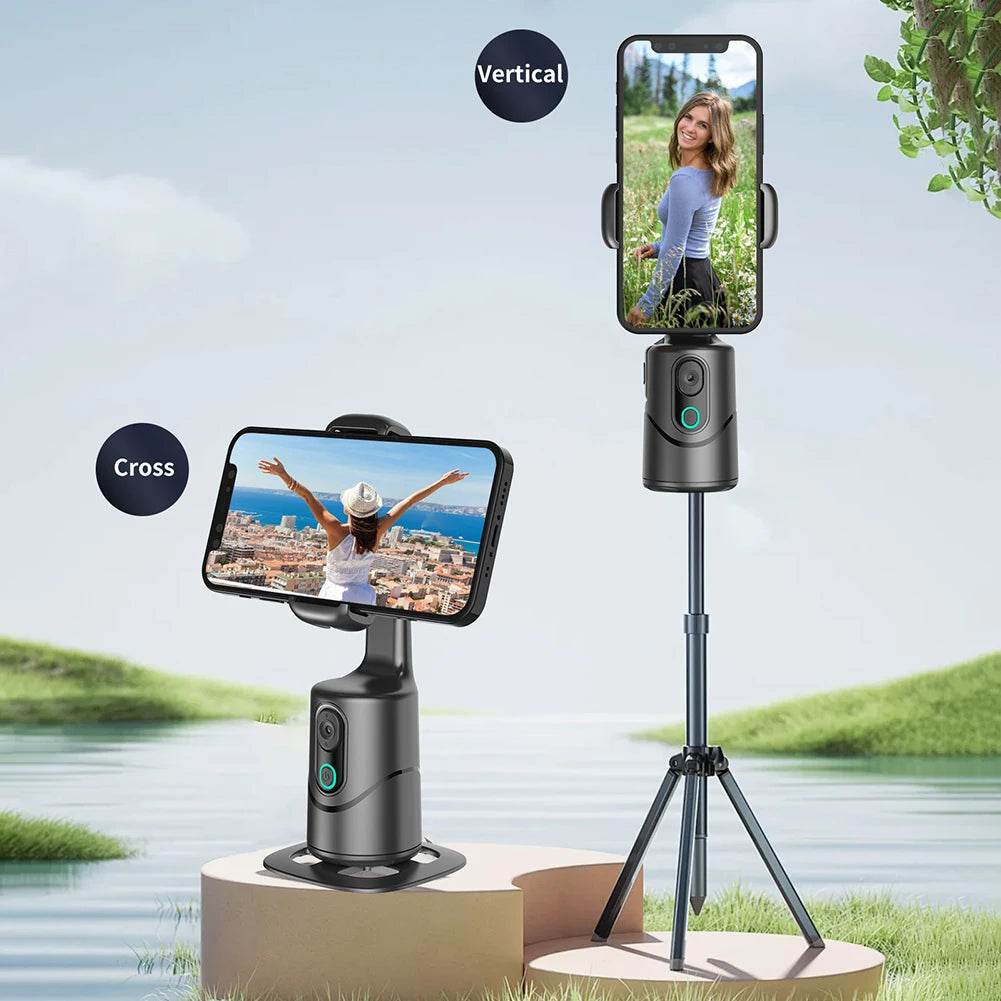 Auto Face Tracking Tripod with Gesture Control for Tiktok - Estalios
