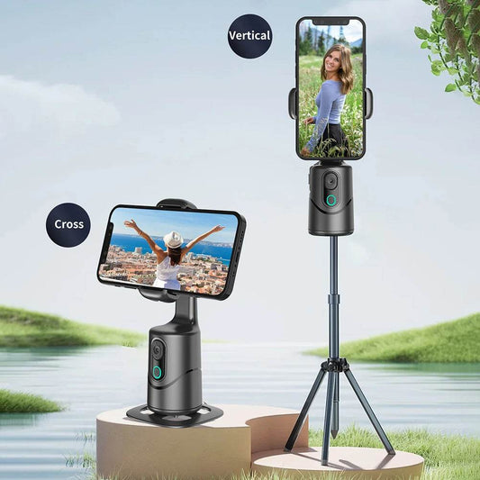 Auto Face Tracking Tripod with Gesture Control for Tiktok - Estalios