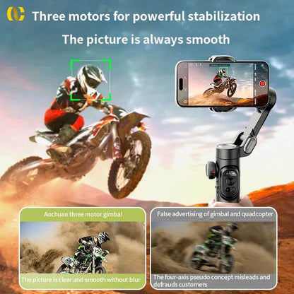AOCHUAN Smart XE 3-Axis Handheld Gimbal for Stable Vlogging - Estalios