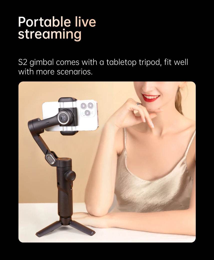 AOCHUAN Smart XE 3-Axis Handheld Gimbal for Stable Vlogging - Estalios