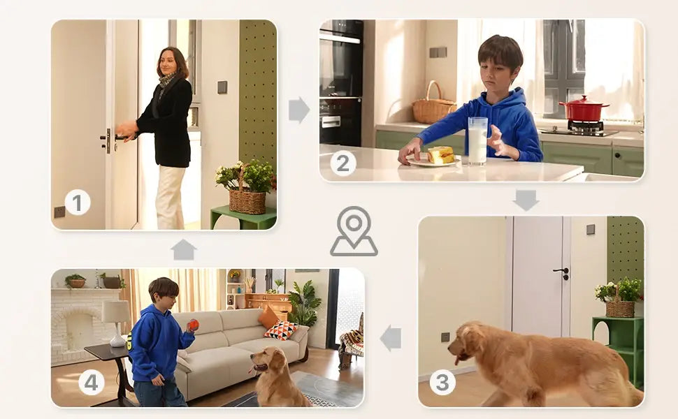 Cámaras inteligentes para bebés ZOSI con WiFi, PTZ, seguimiento automático, IA, panorámica de 360°, videovigilancia para interiores