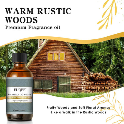EUQEE 60ml Men's Fragrance Oils for Car Diffusion Aromas - Estalios