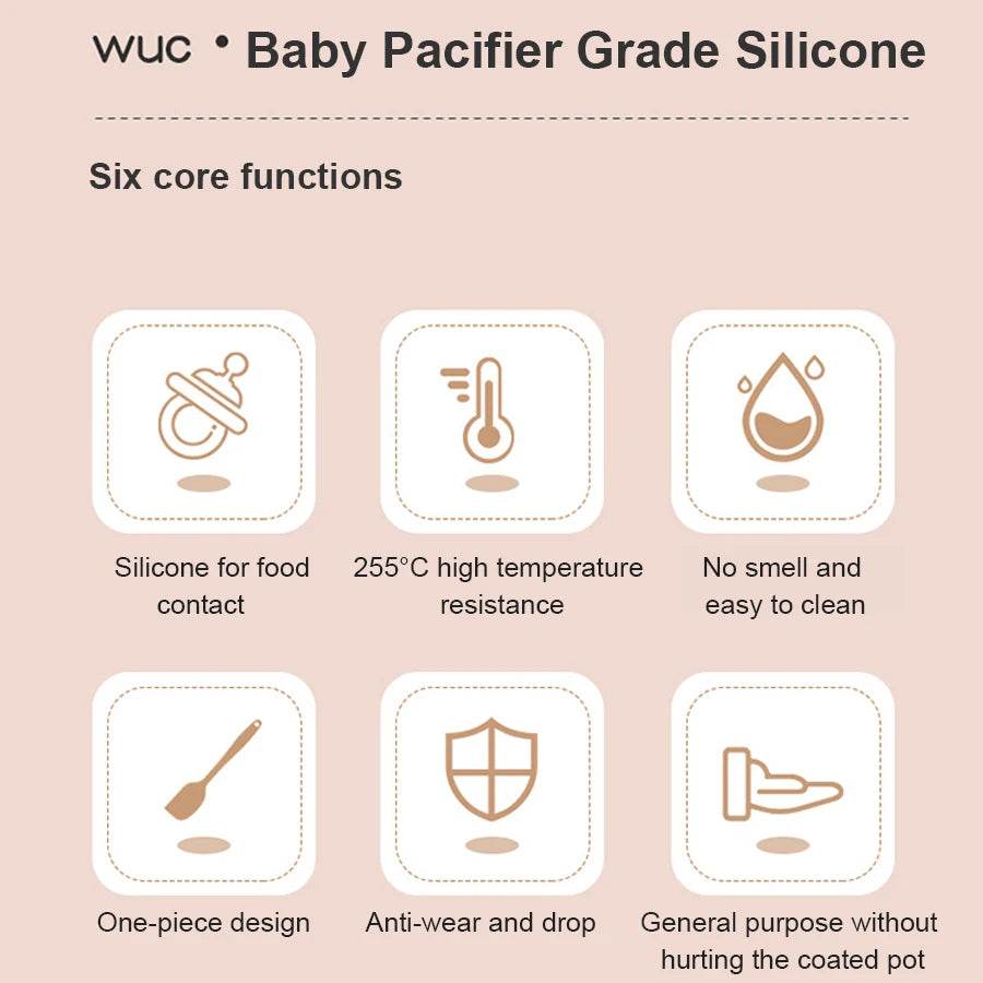Silicone Baking Set with Spatula, Whisk, and Brush - Estalios
