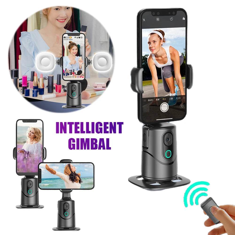 Auto Face Tracking Tripod with Gesture Control for Tiktok - Estalios