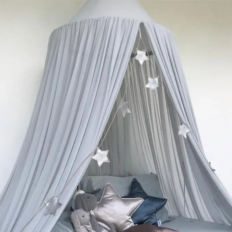 Charming Pink Princess Chiffon Mosquito Net Canopy Tent for Kids & Adults - Nordic Style Home Decor
