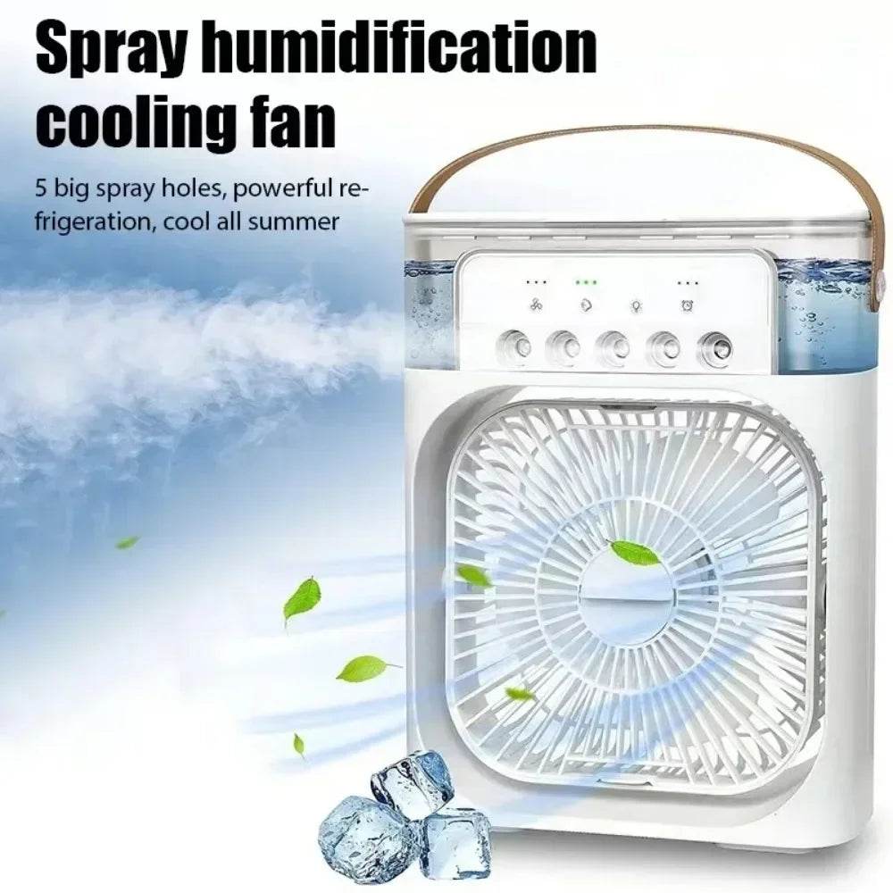 Summer Cooling Fan Desktop Humidifier Portable Spray Chiller - Estalios