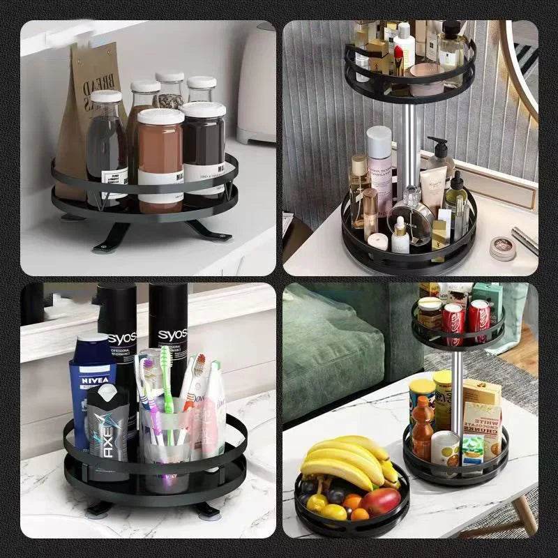 360 Rotation Spice Rack Multi-Layer Kitchen Organizer Tray - Estalios