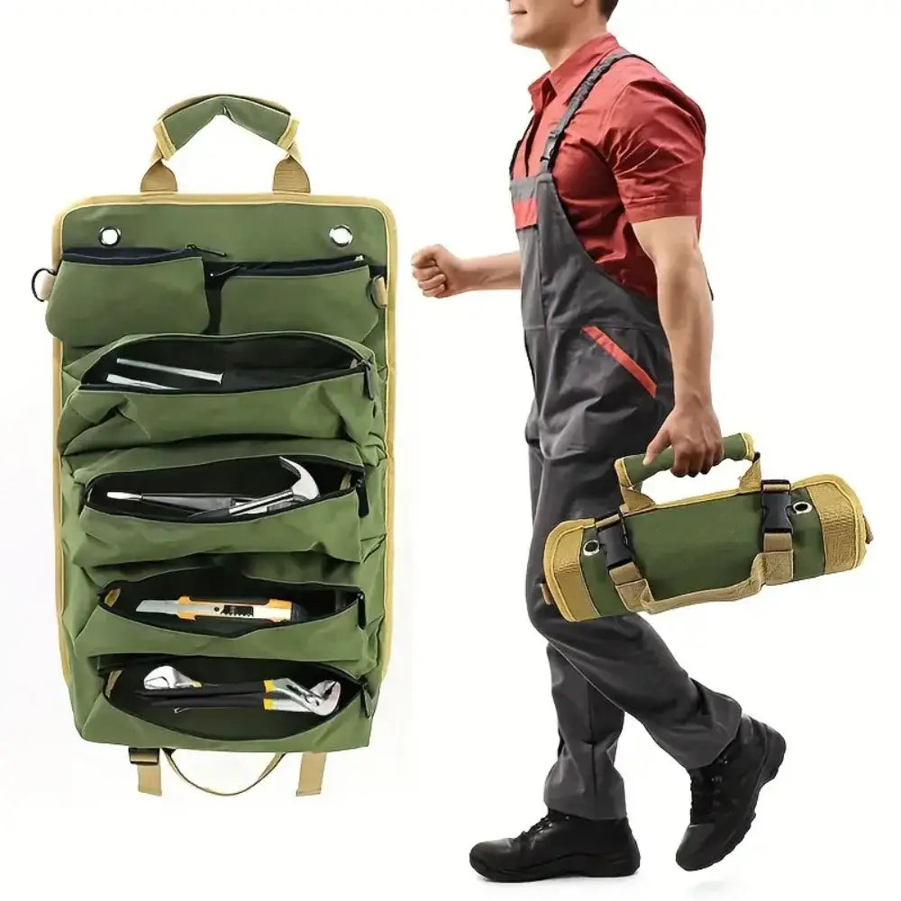 Bolsa de herramientas profesional de lona multifuncional de gran capacidad