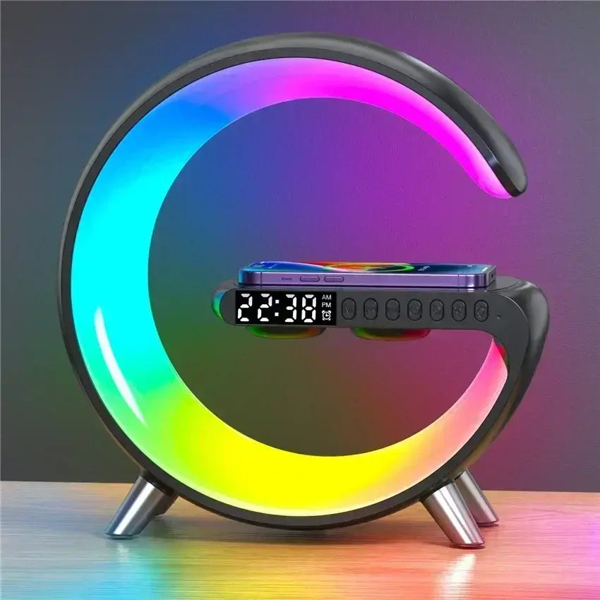 Cargador inalámbrico multifunción con altavoz Bluetooth 5.0