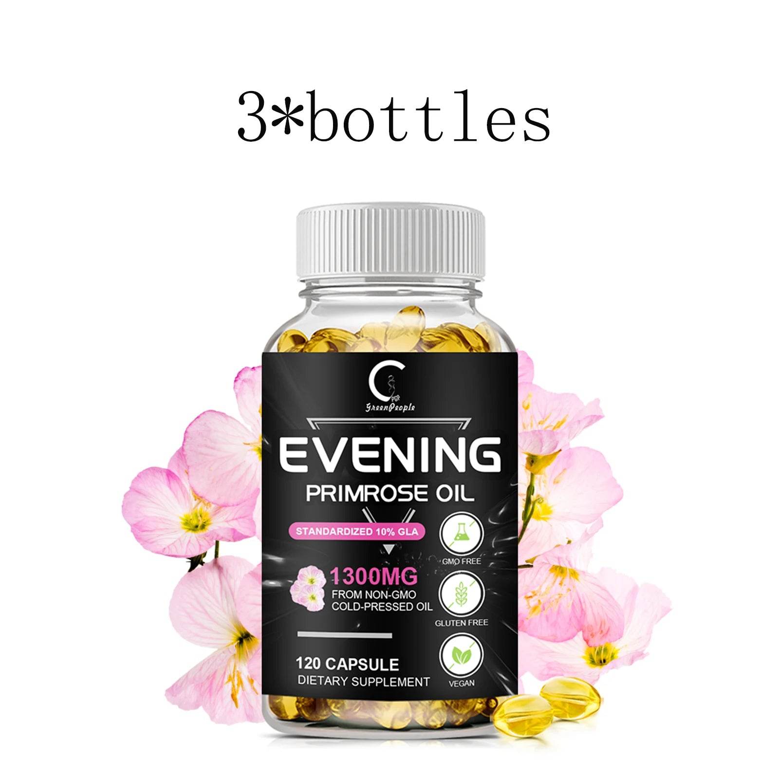 Evening Primrose Oil Supplement Capsules for Healthy Skin - Estalios