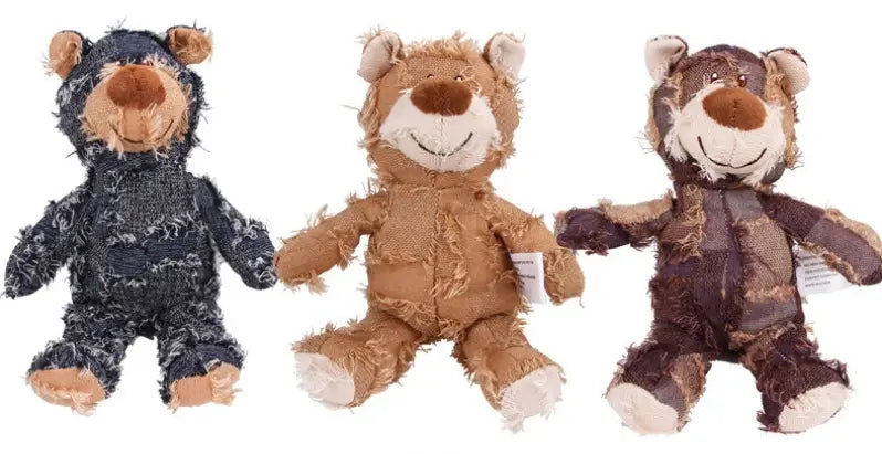 Osito de peluche interactivo para perros que hace ruido