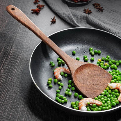 Kitchen Utensils Set Non-Stick Wooden Handle Cooking Tools - Estalios