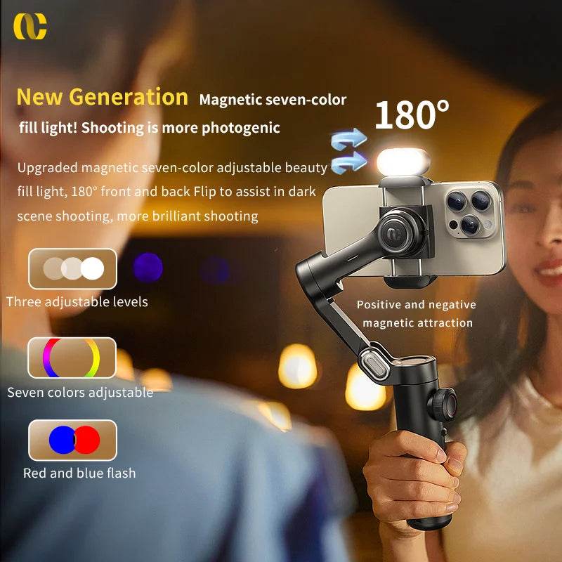 AOCHUAN Smart XE 3-Axis Handheld Gimbal for Stable Vlogging - Estalios