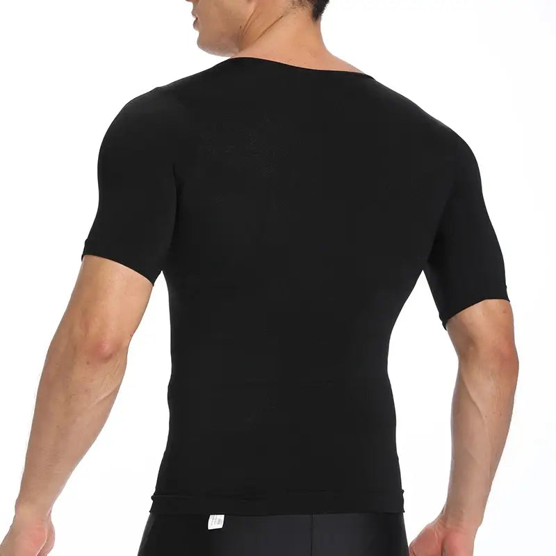 Camiseta moldeadora de pérdida de peso para hombre, camiseta de compresión adelgazante