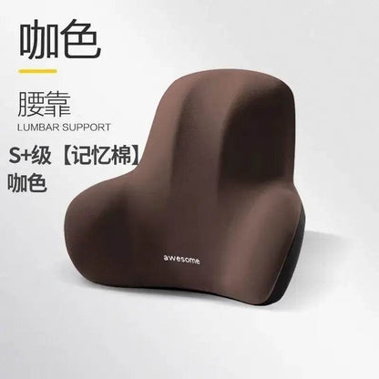 Memory Foam Lumbar Back Cushion for Pain Relief Support - Estalios