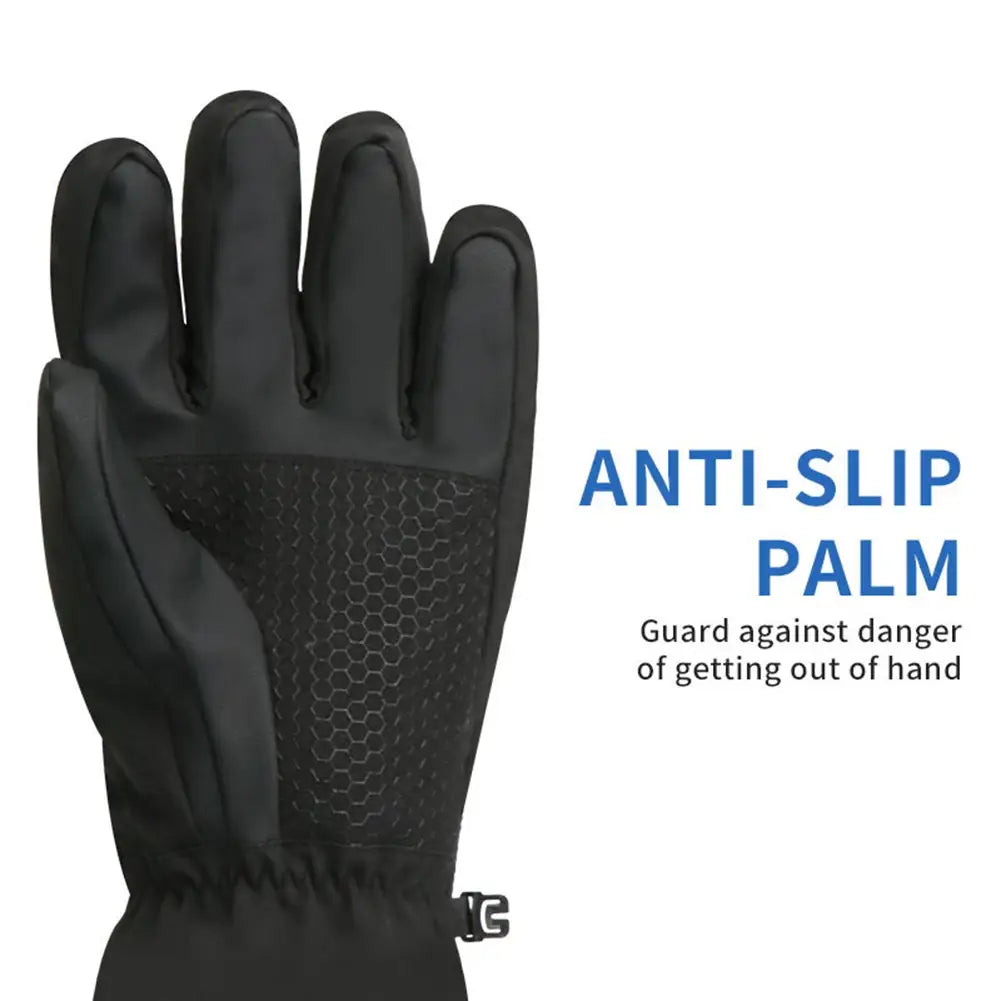 Calentador de manos eléctrico recargable de CC con 3 niveles de calor, guantes calefactables para motocicleta, pantalla táctil, invierno