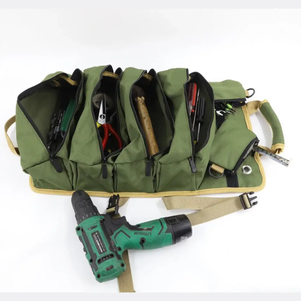 Bolsa de herramientas profesional de lona multifuncional de gran capacidad