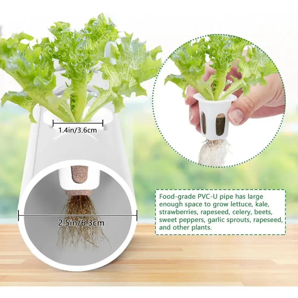Hydroponic Planting System with 108 Sites and Timers for Home Vegetable Gardening