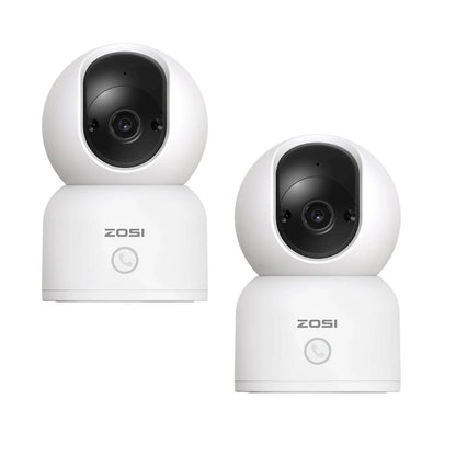 ZOSI Smart Baby Cams WiFi PTZ Auto Tracking AI 360° Panoramic Indoor Video Surveillance - Estalios