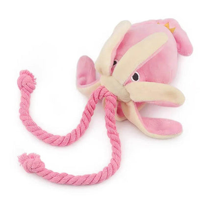 Bite-Resistant Plush Octopus Dog Toy for Fun Playtime - Estalios
