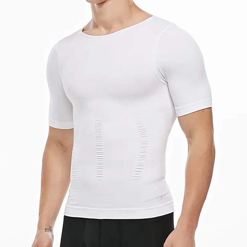 Camiseta moldeadora de pérdida de peso para hombre, camiseta de compresión adelgazante