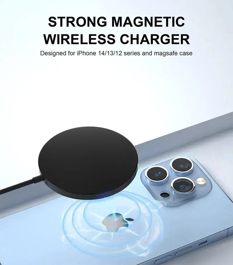 Cargador inalámbrico magnético de 30 W para iPhone y AirPods