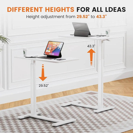 Adjustable Overbed Bedside Table with Wheels for Home Use - Estalios