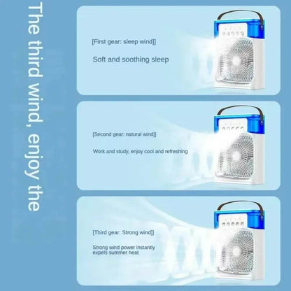 Summer Cooling Fan Desktop Humidifier Portable Spray Chiller - Estalios