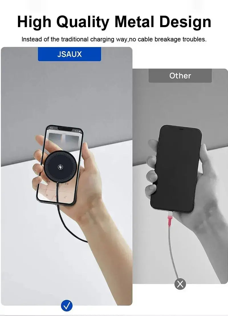 Cargador inalámbrico magnético de 30 W para iPhone y AirPods