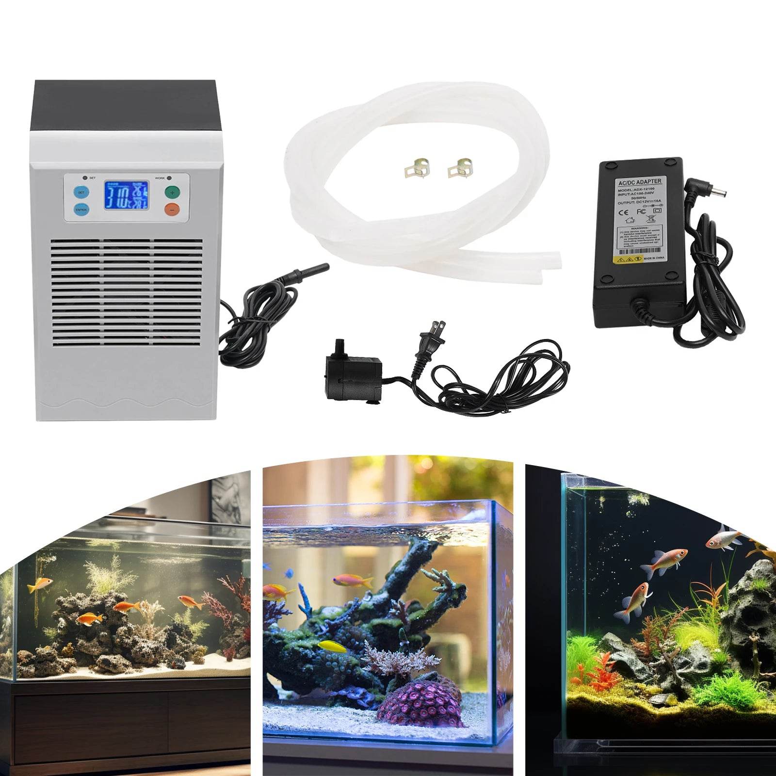 100W Aquarium Water Chiller for Constant Temperature Cooling - Estalios