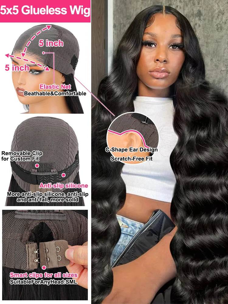 13x6 Body Wave Lace Front Wigs Human Hair 200% Density - Estalios